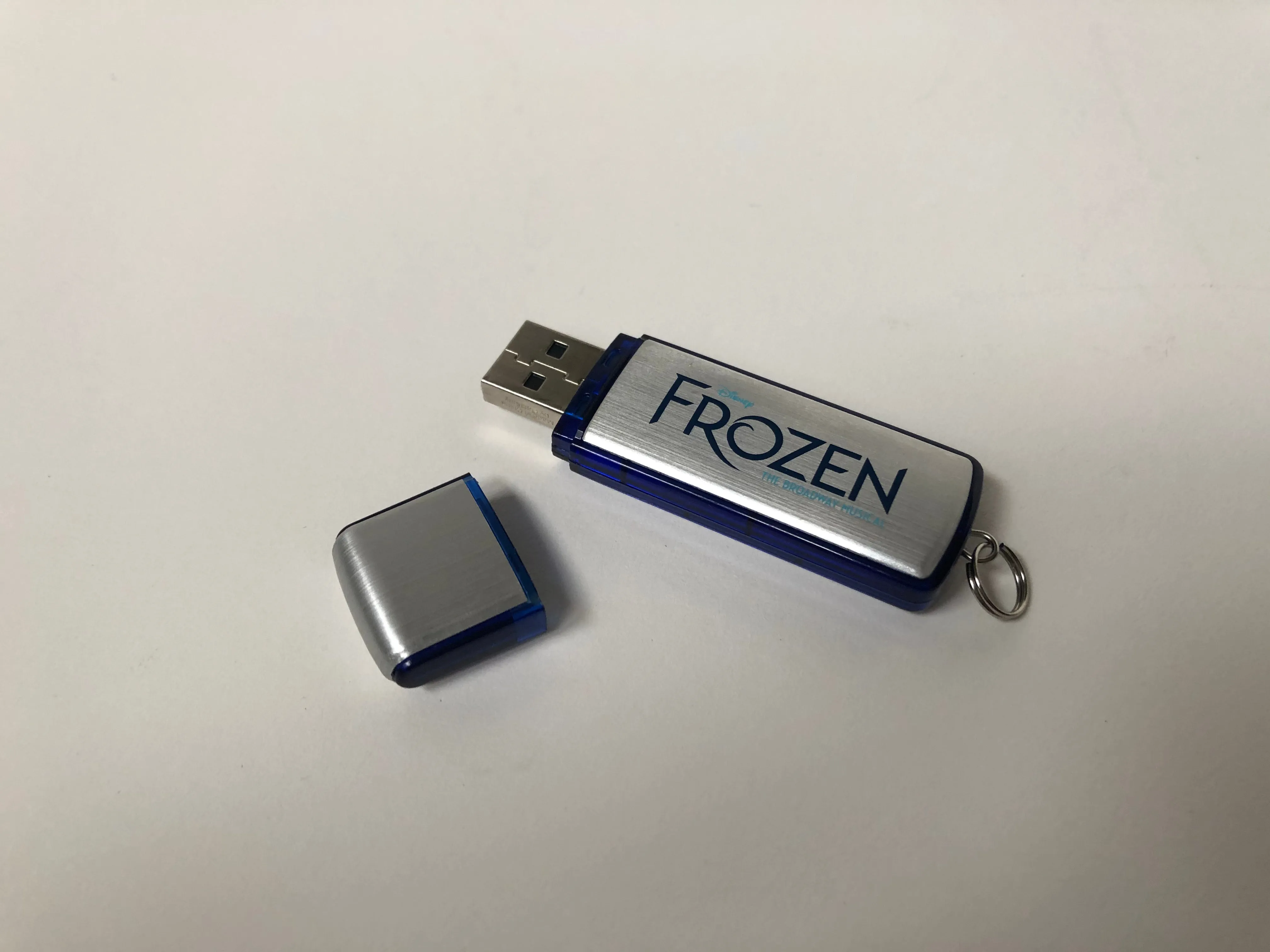 "Frozen" Show Booklet & USB Drive with the Original Broadway Cast Recording