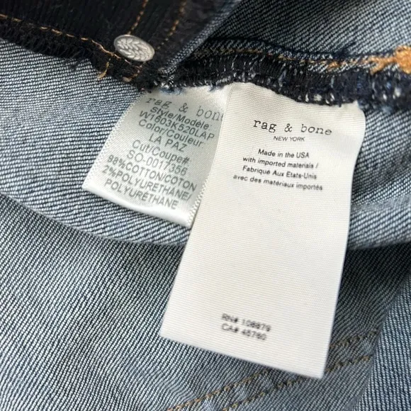 rag &amp; Bone Maternity Distressed Skinny Jeans- La Paz/ Size 30