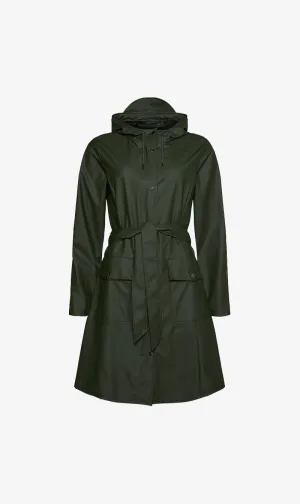 Rains | Curve Long Jacket - Green