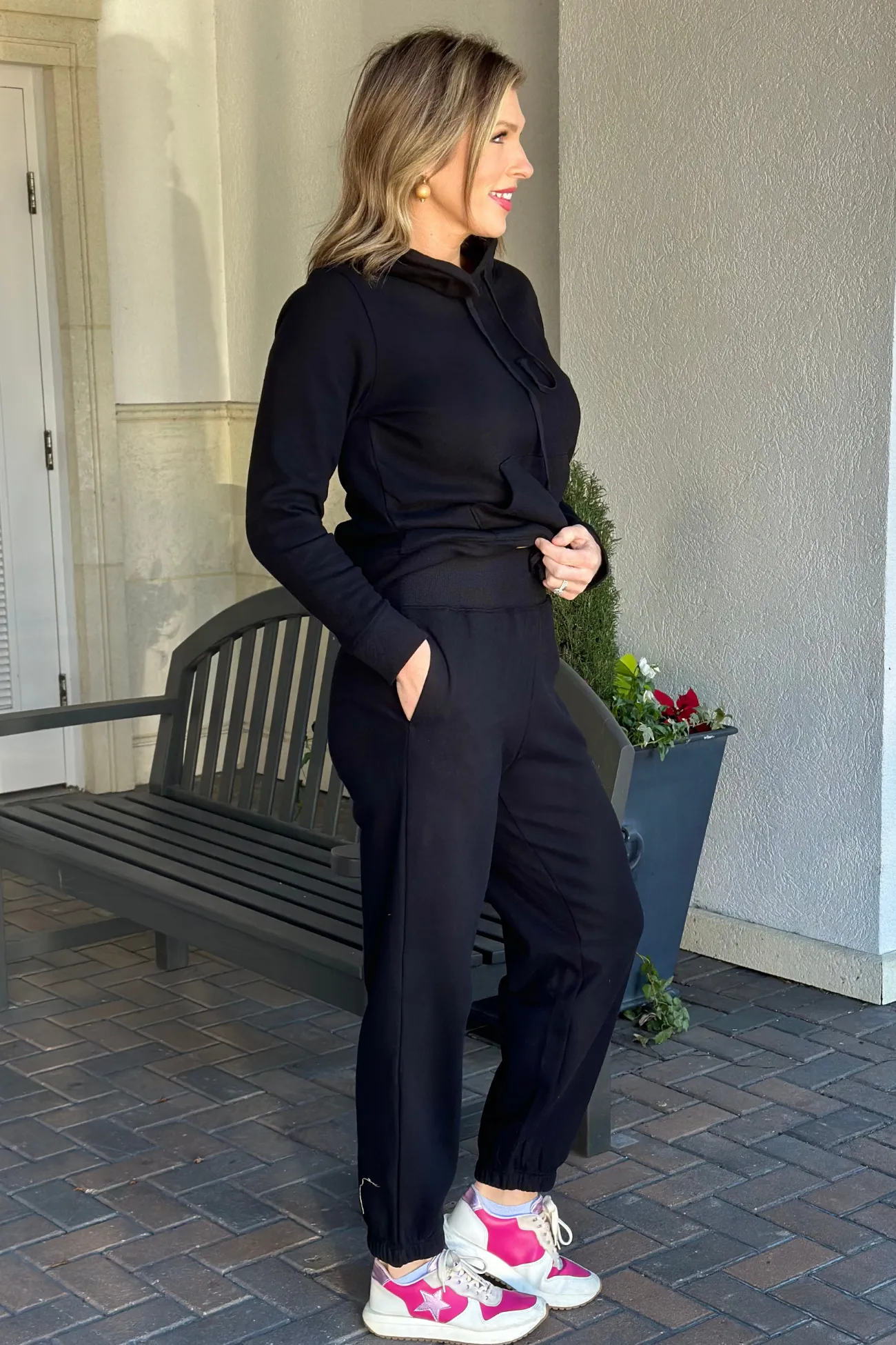 Ready or Not Pocketed High-Waist Jogger Pants-Black