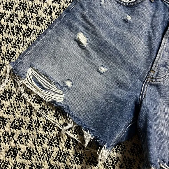 Reformation Jeans Lola High Waist Denim Short in Arches Size 27