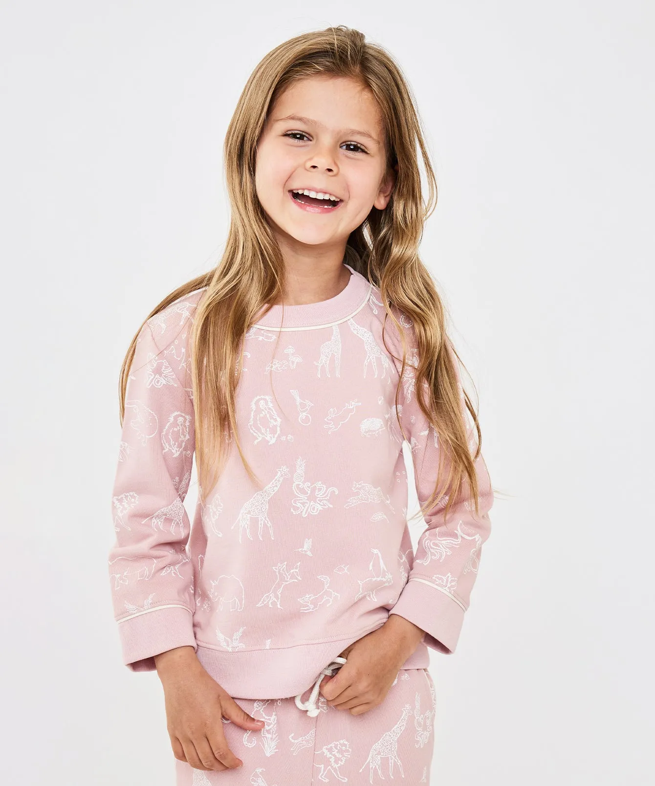 Remy Sweatshirt, Rose Animal Parade