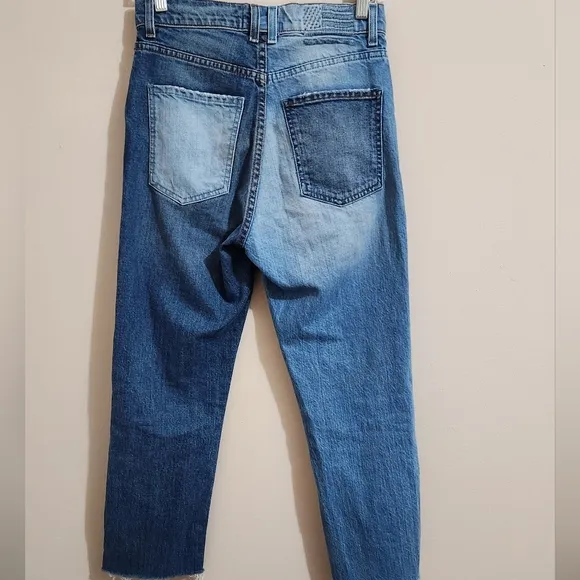 Revice 2 tone yin yang mid rise jeans women size size 26