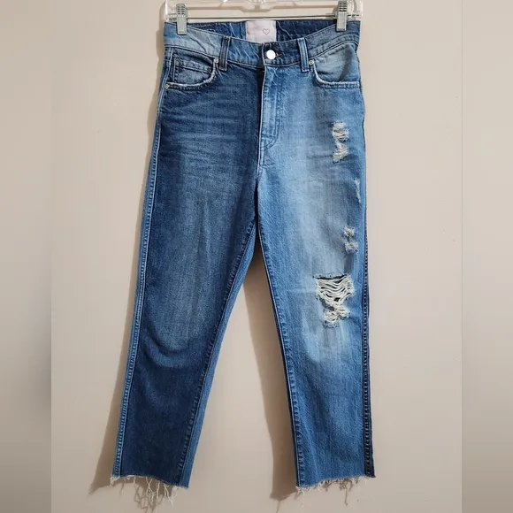 Revice 2 tone yin yang mid rise jeans women size size 26