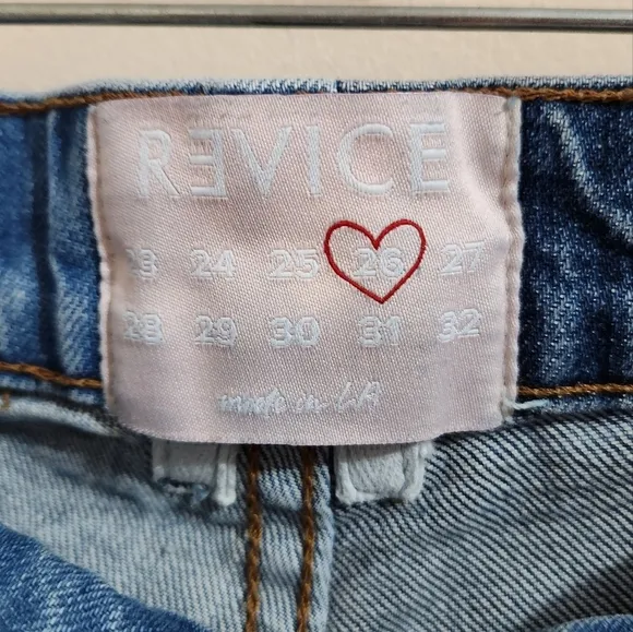 Revice 2 tone yin yang mid rise jeans women size size 26