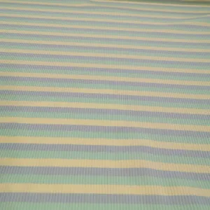 Ribbed Cotton Jersey, Sorbet Stripe