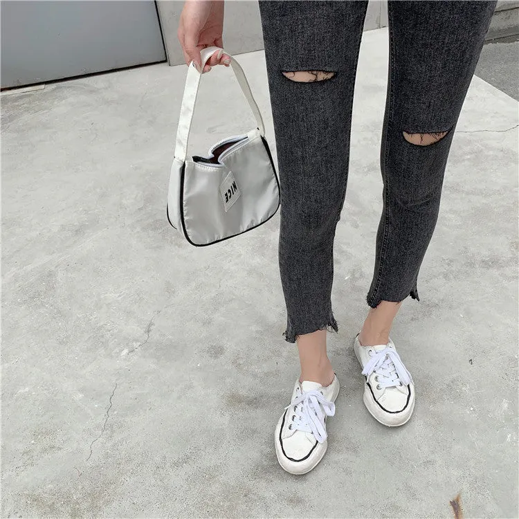 Ripped Cropped Skinny Jeans