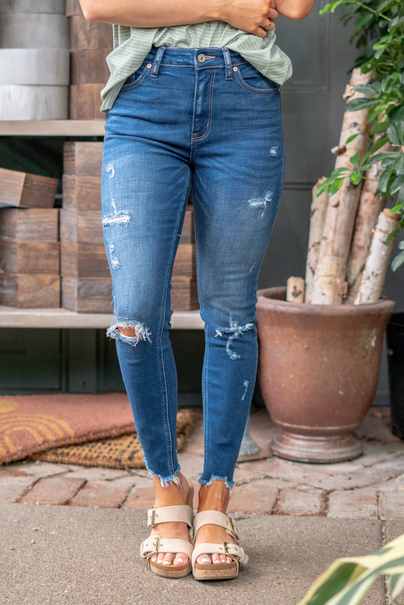 Route 66 High Rise Ankle Skinny Regular & Plus Sizes