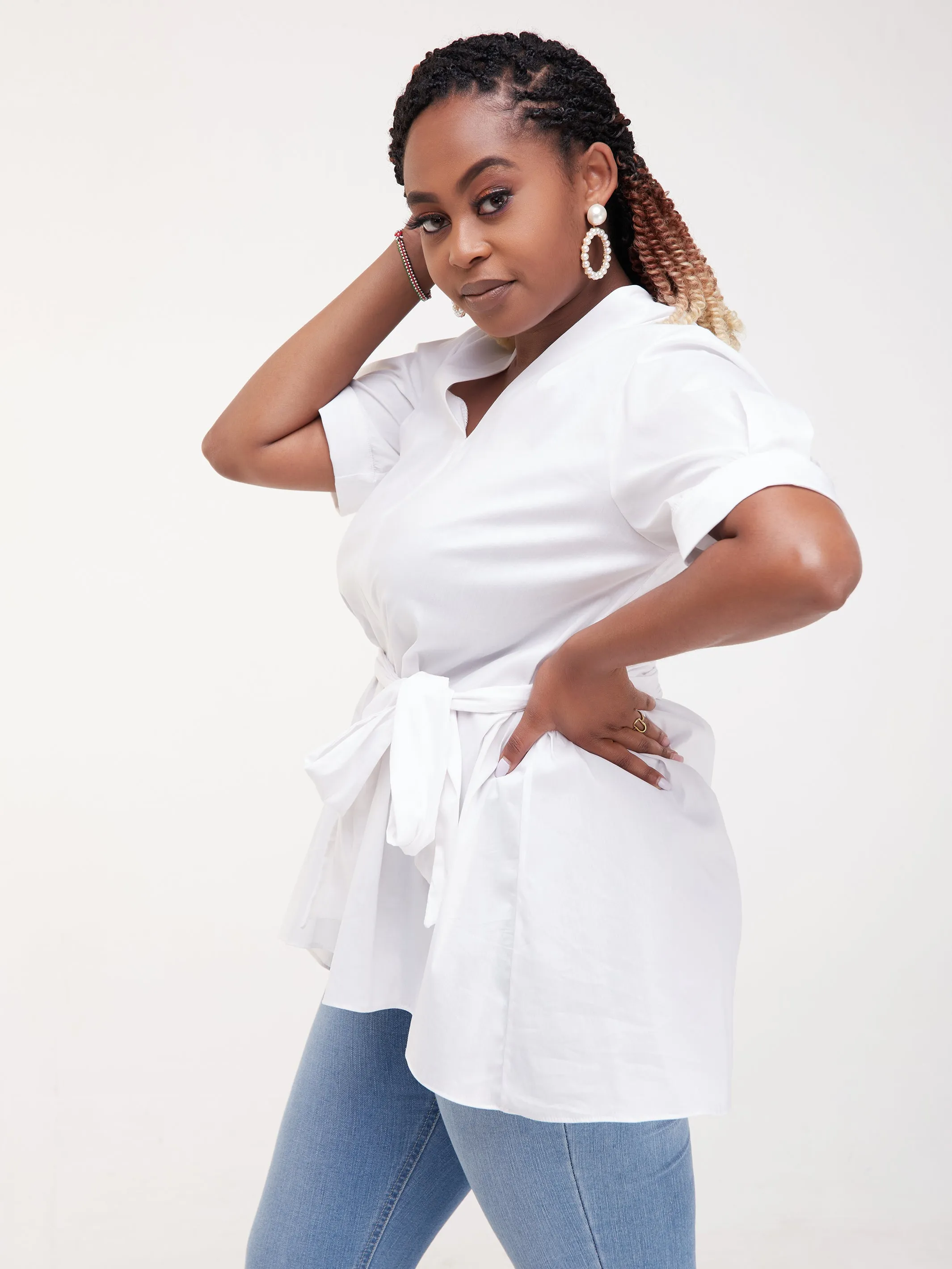 Safari Huru High-Low Top - White