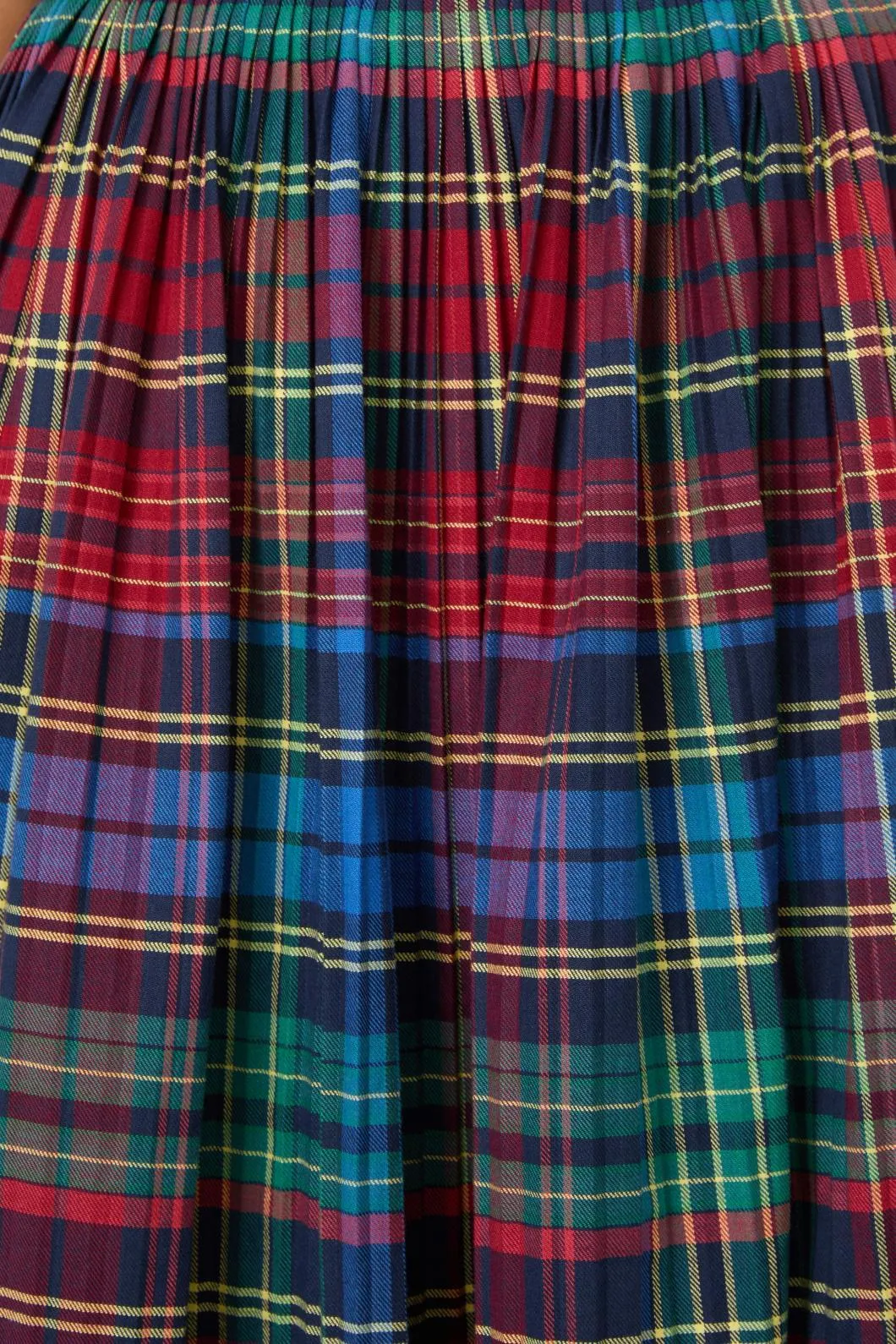 Sainted Tartan Pleated Skirt