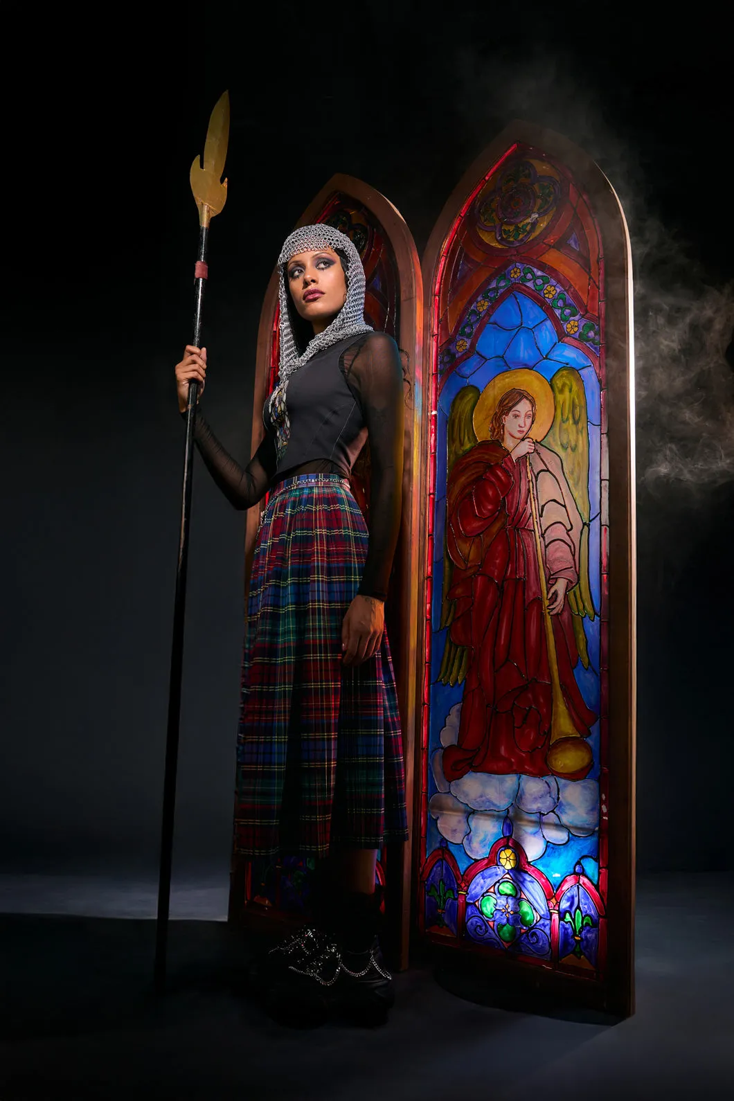 Sainted Tartan Pleated Skirt