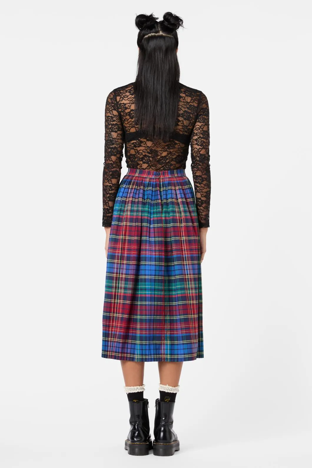 Sainted Tartan Pleated Skirt