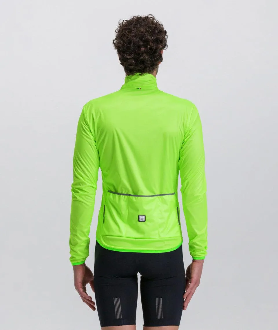 Santini Nebula Wind Jacket (Fluoroscent Green)