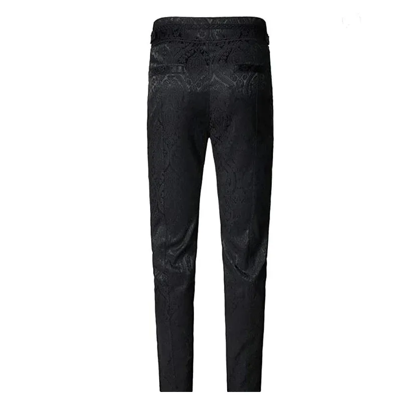 Schwarzer Schattenjäger: Herren Gothic Halloween Vampir Cosplay Kostümhose