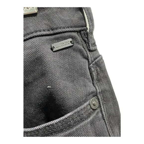 Scotch and Soda Maison Scotch The Skim Super Slim Size 29/32 Black Ripped Jeans