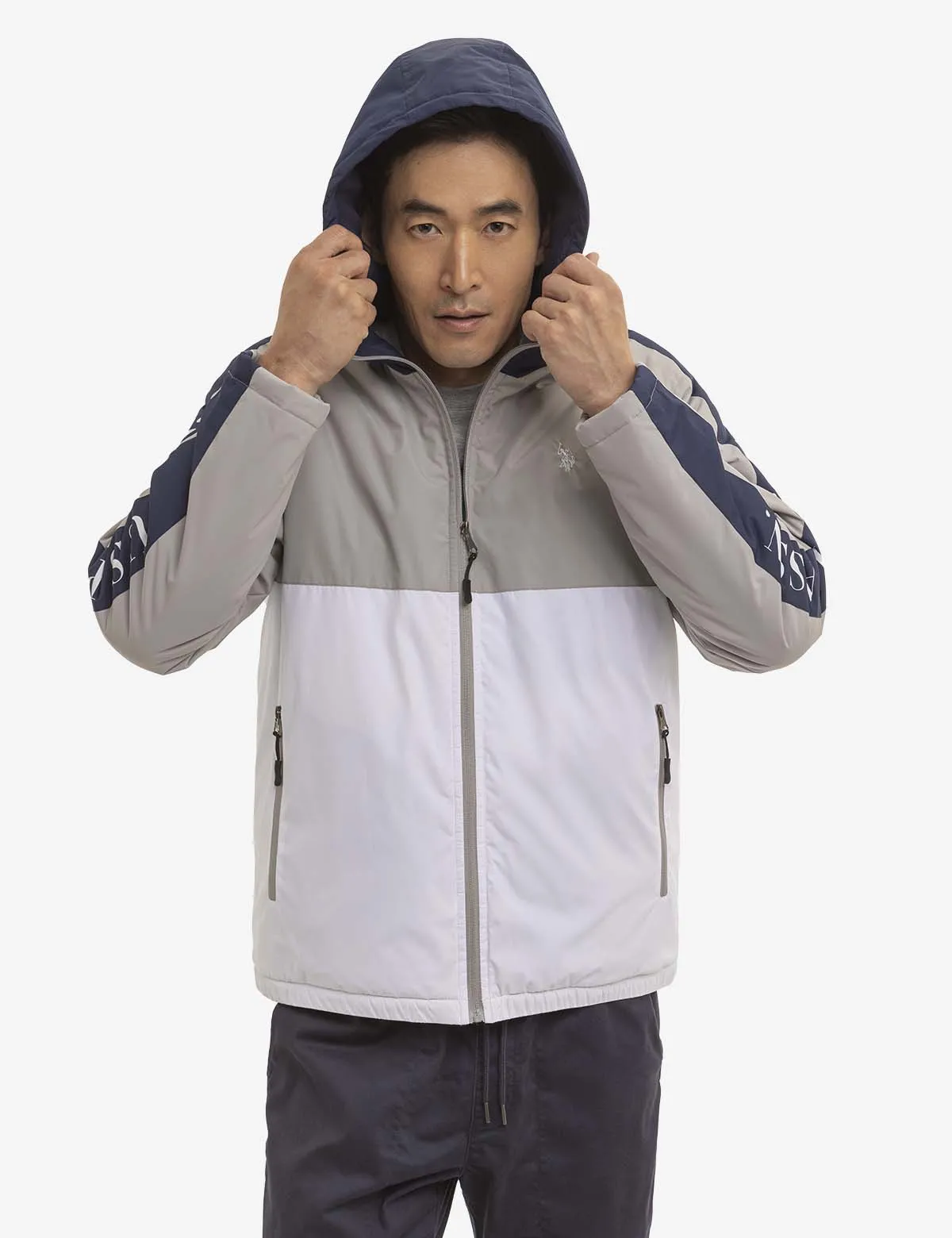 SIDE TAPE COLORBLOACK LOGO WINDBREAKER