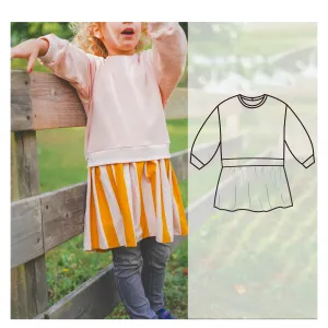 Skirted Sweatshirt pattern