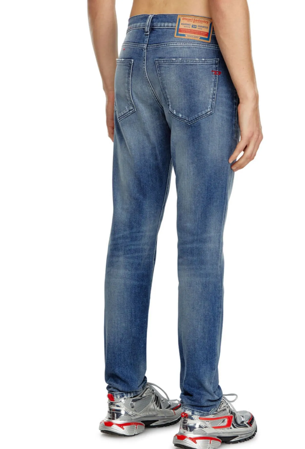 Slim Jeans 2019 D-Strukt 09j61 Color: Medium blue