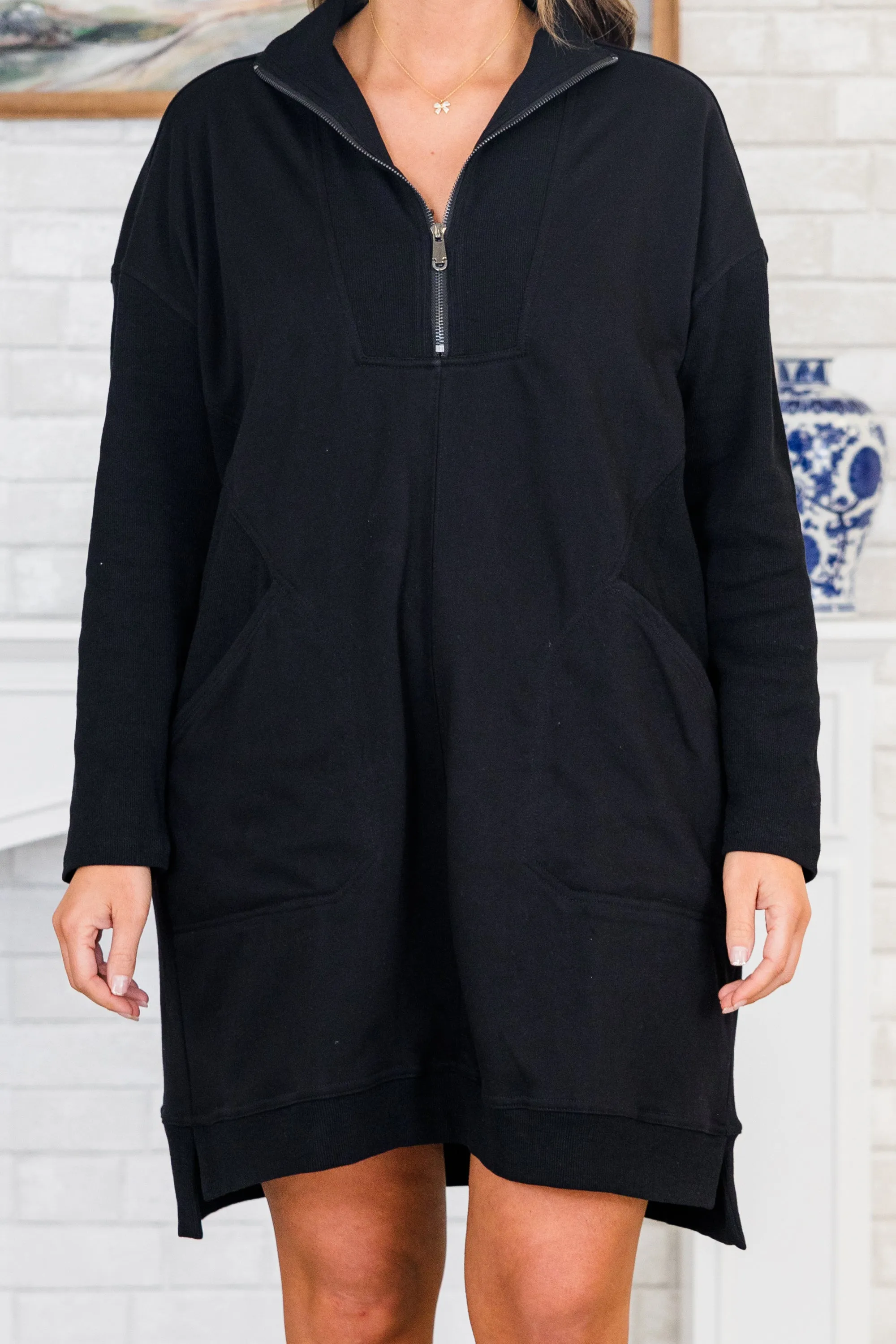 Slow It Down Dress, Black