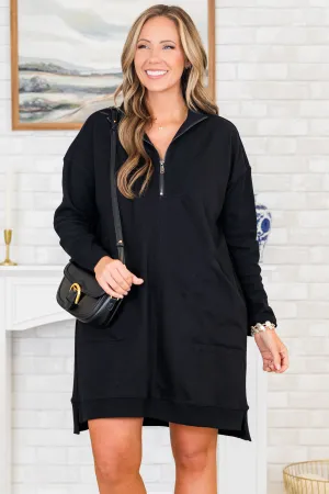 Slow It Down Dress, Black