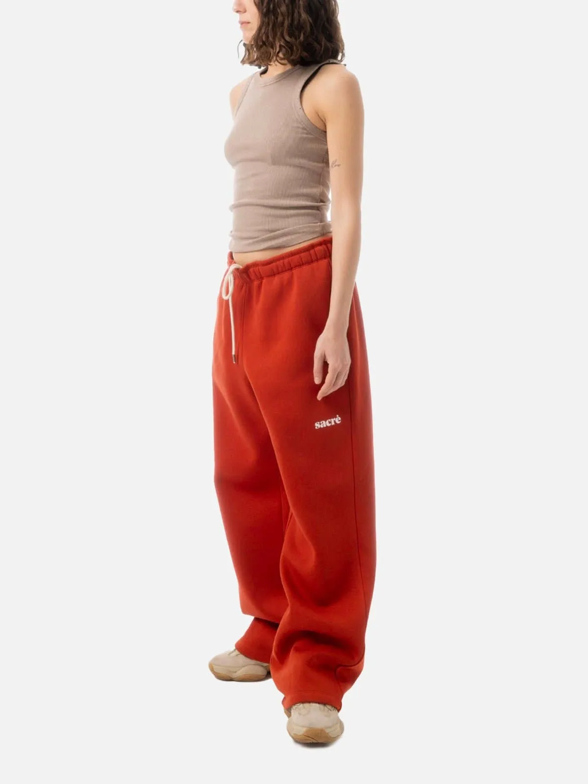 Solid Chili Sweat Pants