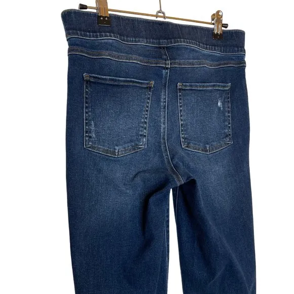 Spanx Distressed Ankle Released Hem Jeans, M