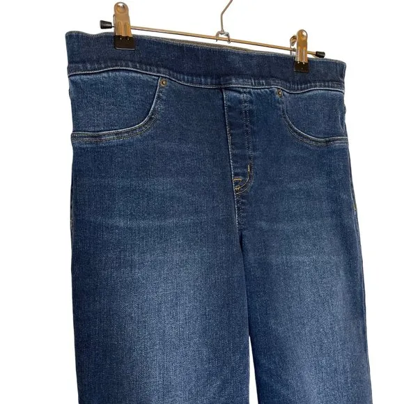 Spanx Distressed Ankle Released Hem Jeans, M