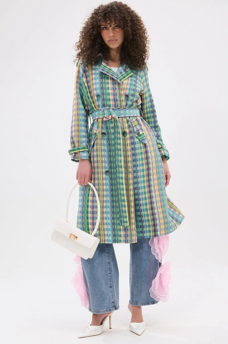 STOP AND SMELL THE ROSES TRENCH