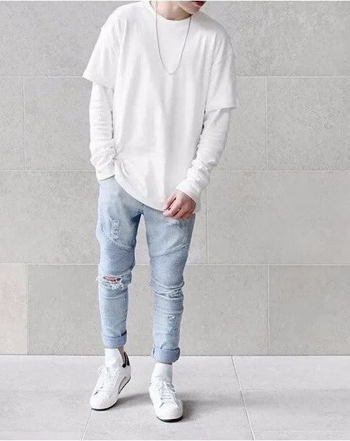 Strech Biker Jeans