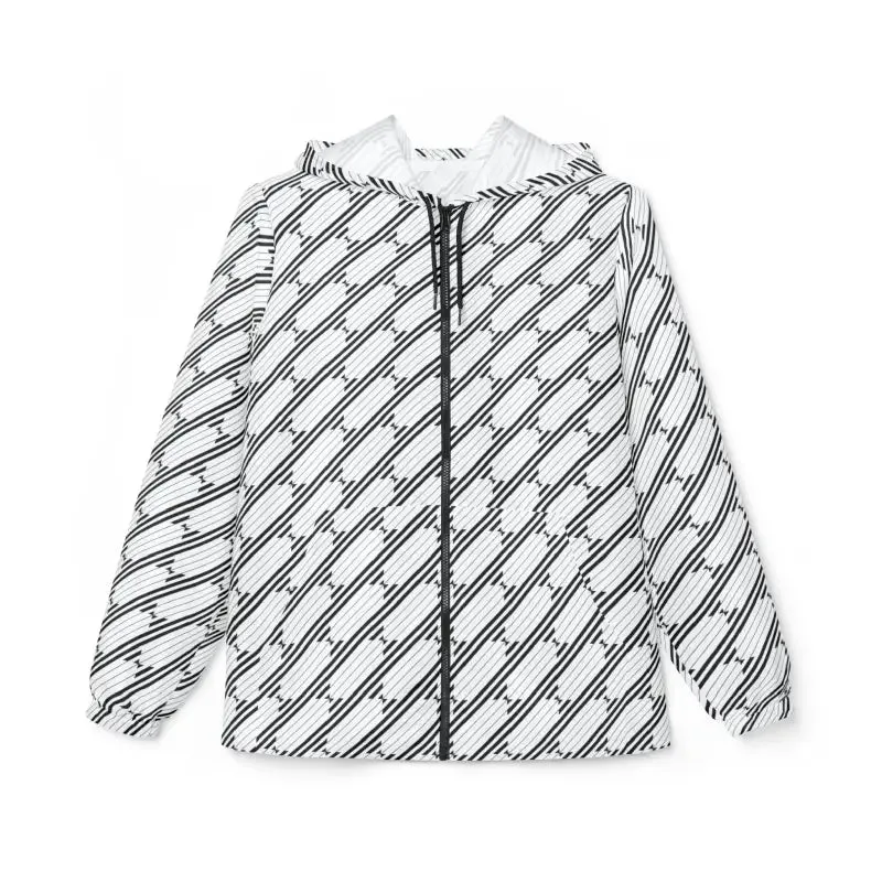 Stylish Unisex Geometric Pattern Windbreaker Jacket