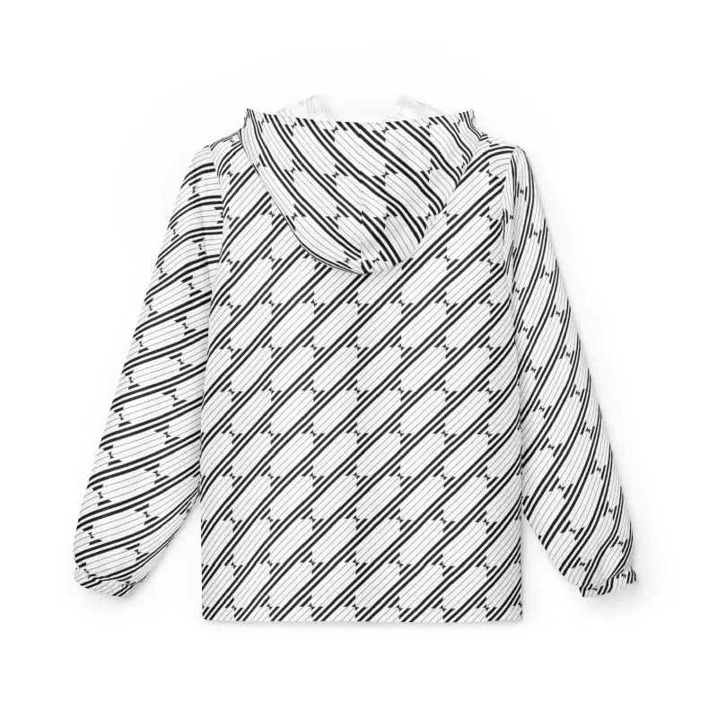 Stylish Unisex Geometric Pattern Windbreaker Jacket