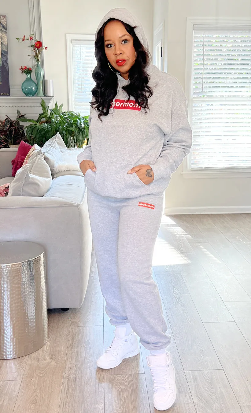 Supermom Gray Sweat Pants
