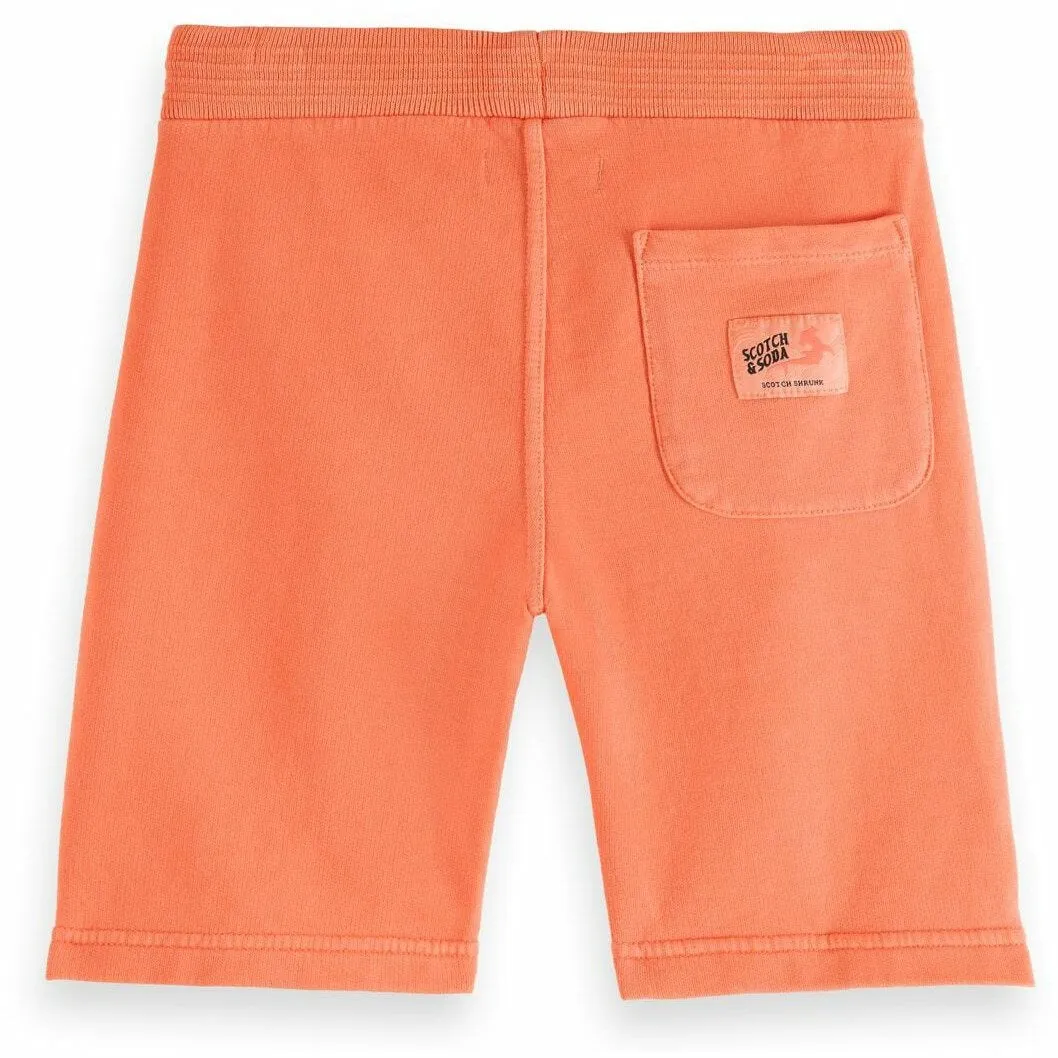 Sweat Shorts In Organic Cotton - Washed Coral