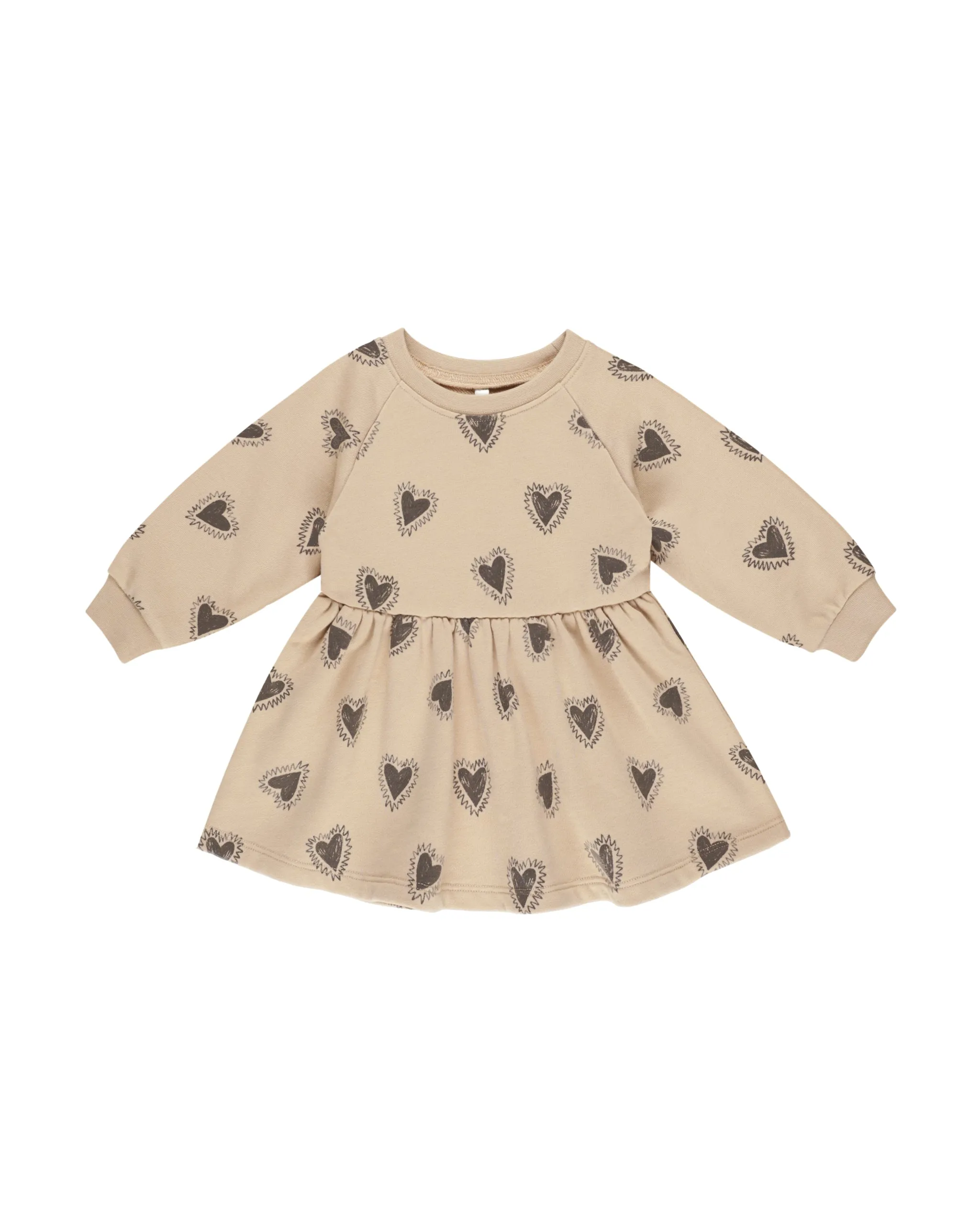 The Raglan Dress by Rylee   Cru - Hearts - BABY