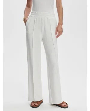 The Wide Leg Pant Ivory Marl