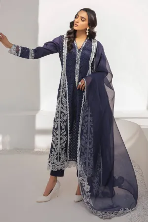 Traditional Blue Pakistani Capri With Long Shirt