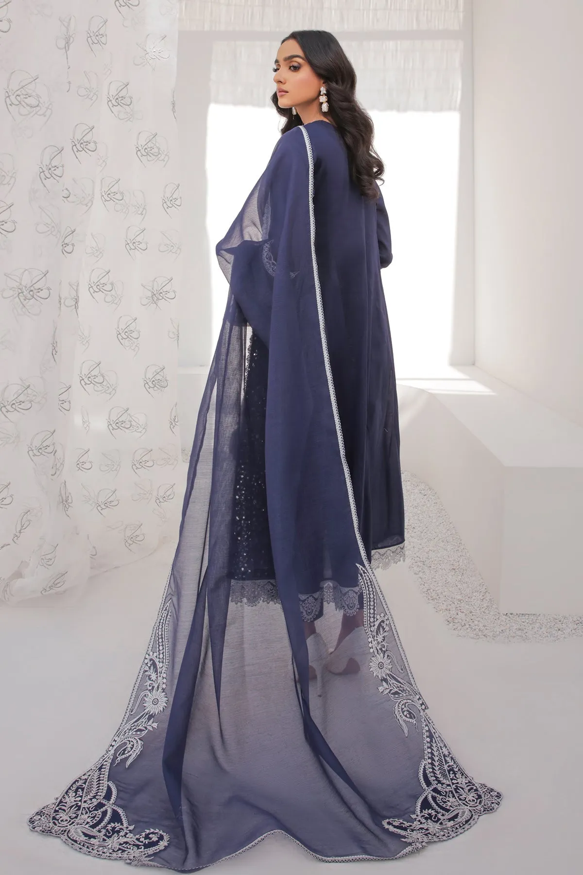Traditional Blue Pakistani Capri With Long Shirt