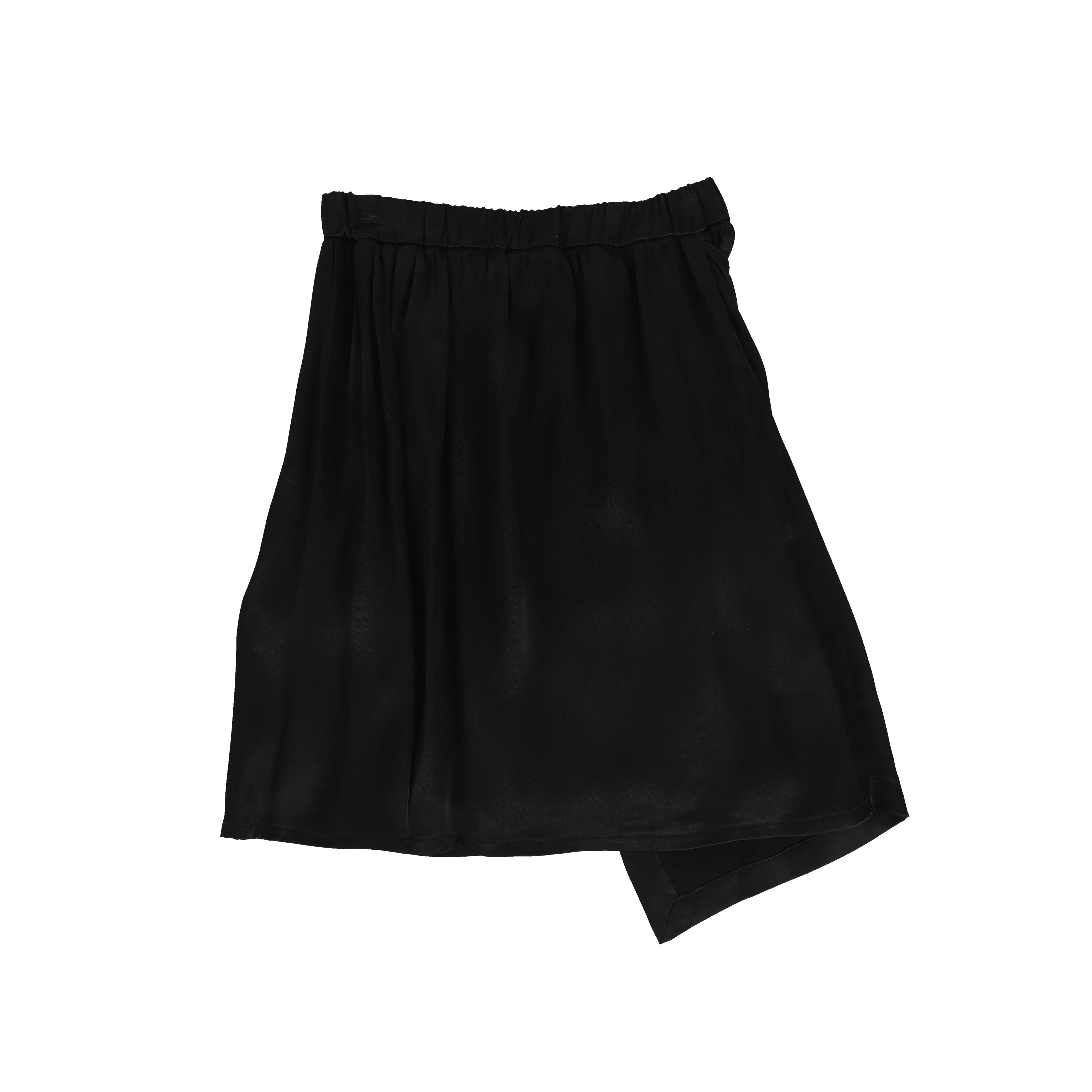 TREEHOUSE BLACK AND WHITE PLEATED WRAP SKIRT [Final Sale]