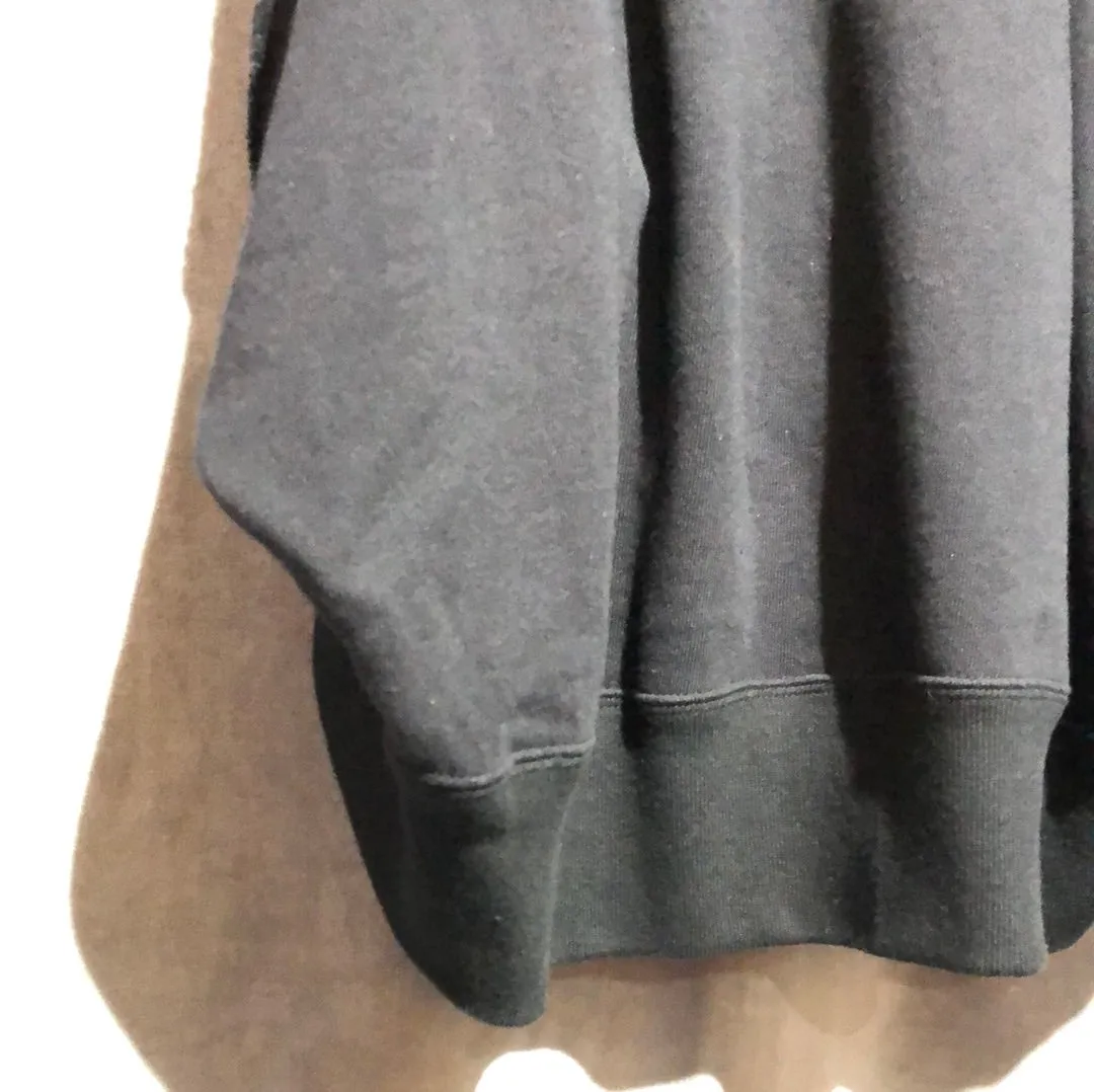 Undercover Jun Taka Hashi Black Cold Shoulder Cutout Sweatshirt Dress
