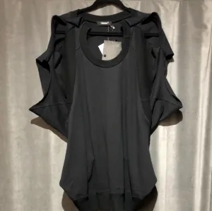 Undercover Jun Taka Hashi Black Cold Shoulder Cutout Sweatshirt Dress