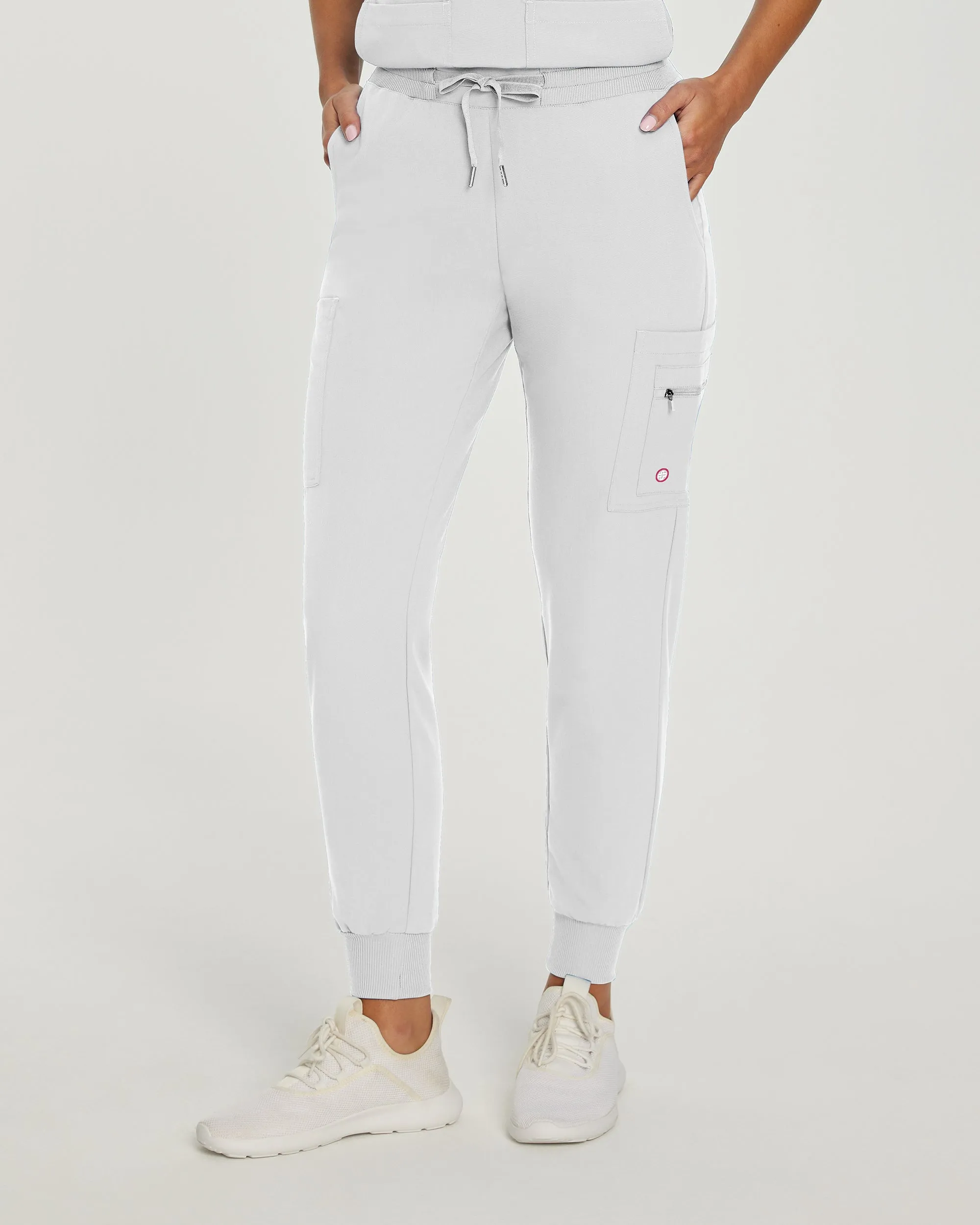 V-Tess 380 Women's Jogger Scrub Pants White