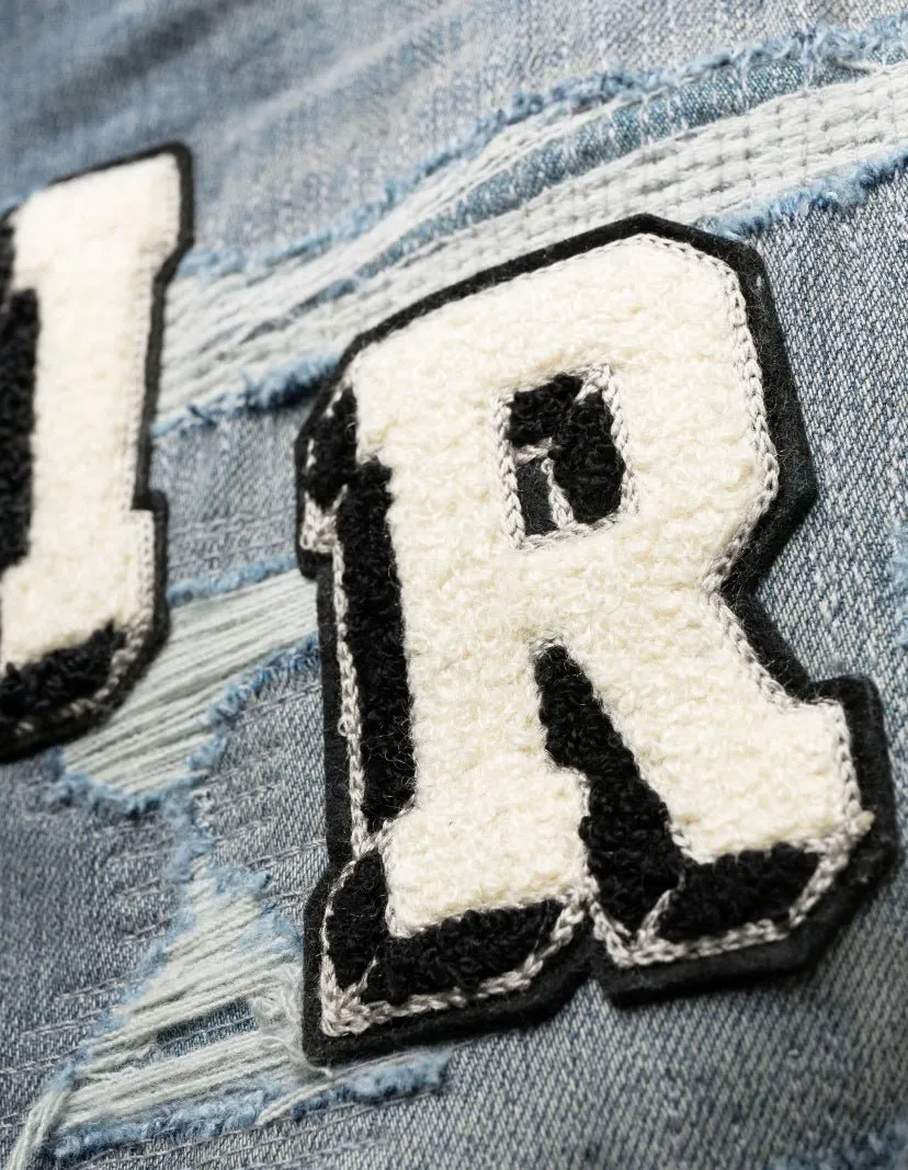 Varsity Ripped Skinny Jeans