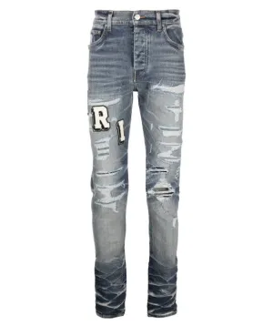 Varsity Ripped Skinny Jeans