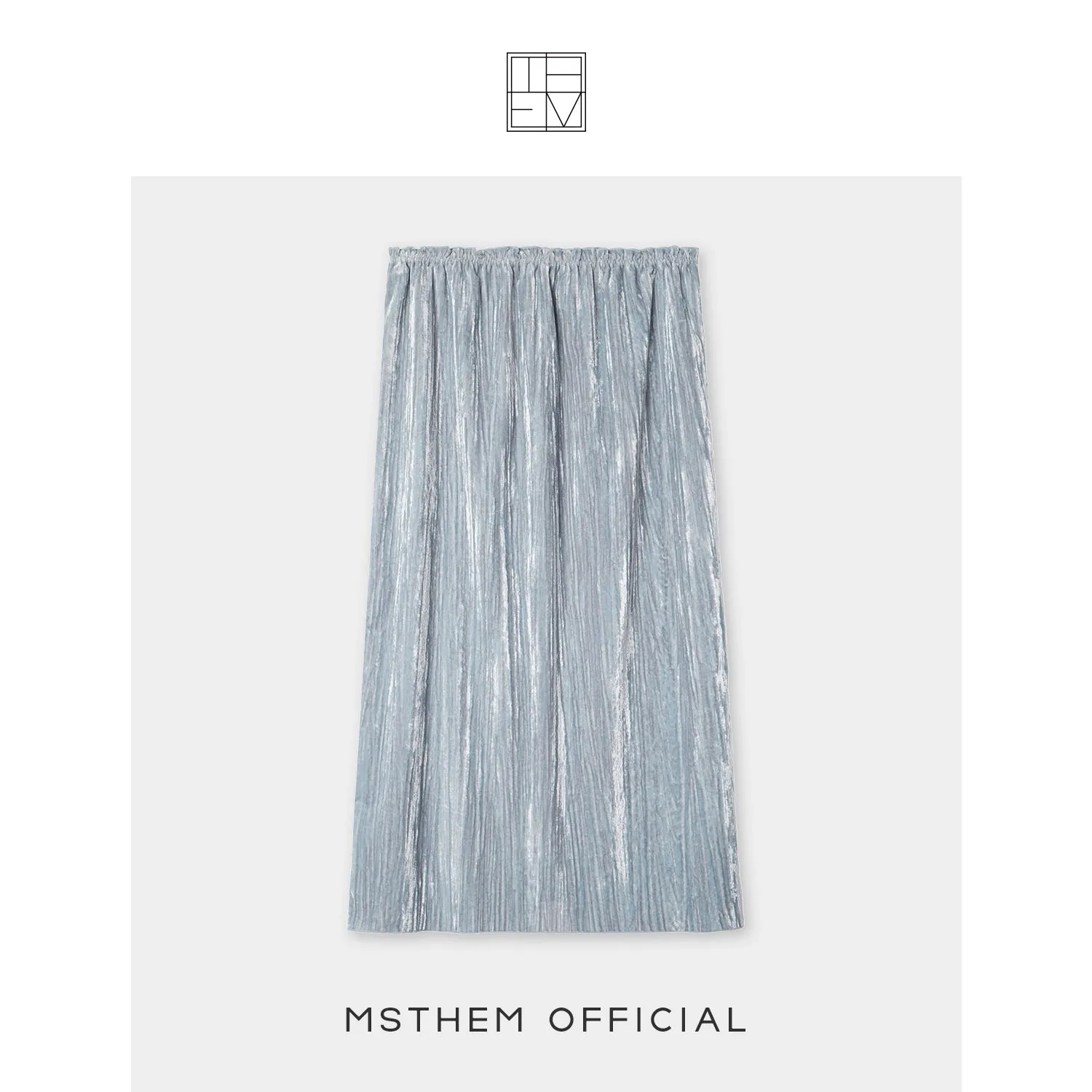 Velvet Pleated Skirt