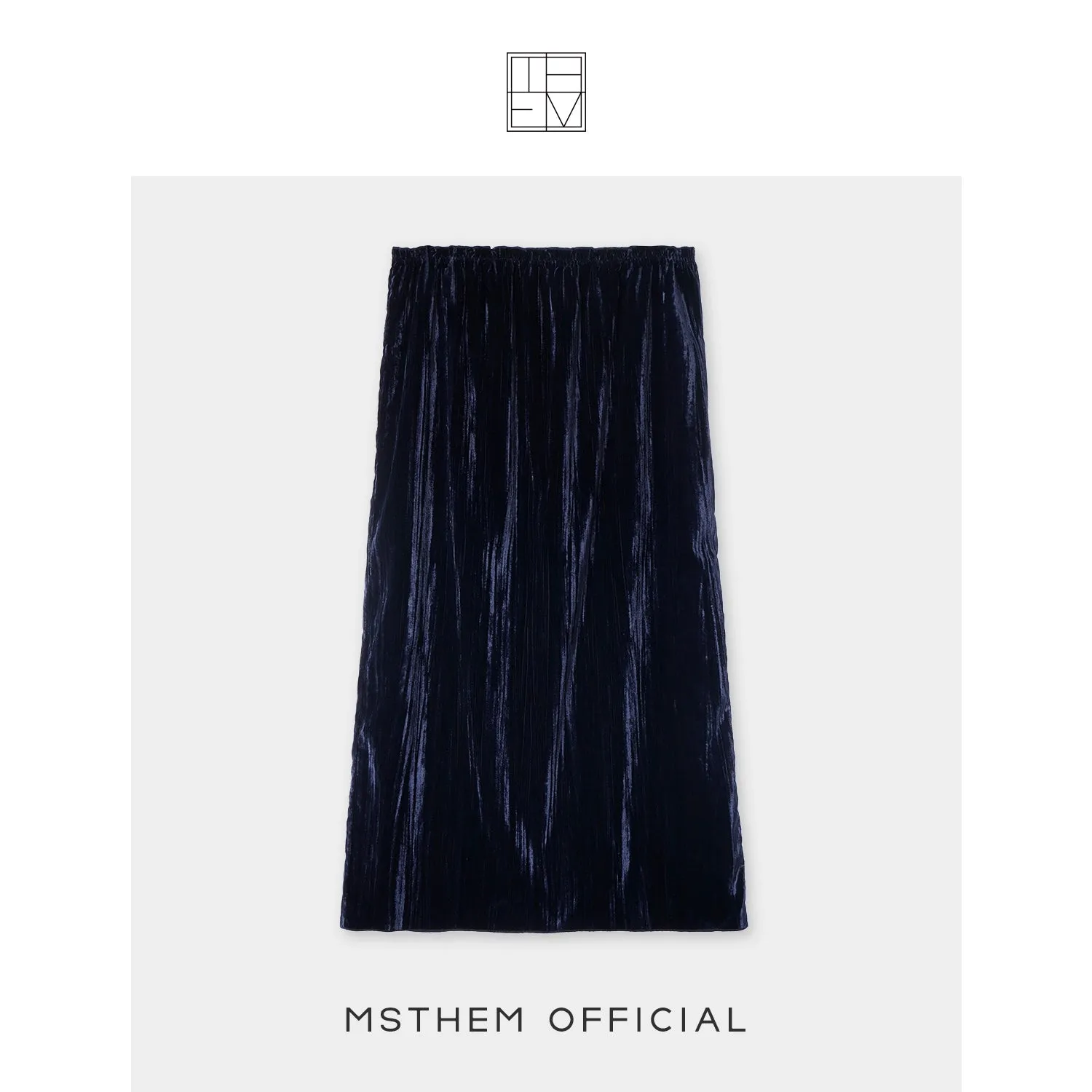 Velvet Pleated Skirt