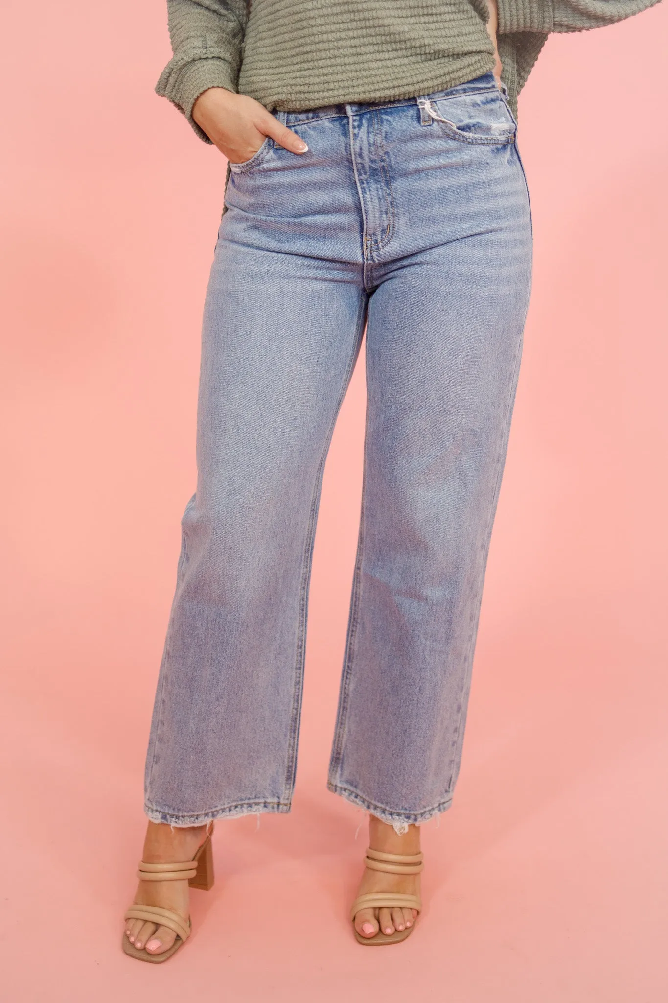 Vervet High Rise 90s Wide Leg Jeans