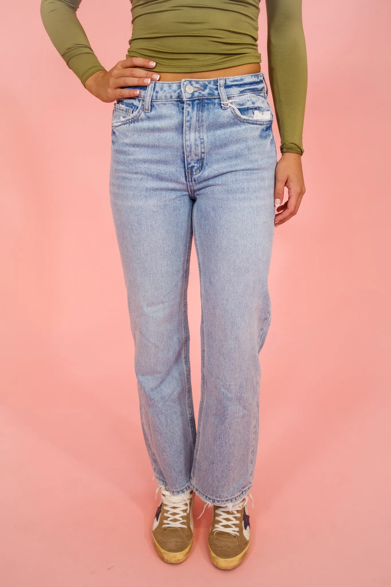Vervet High Rise 90s Wide Leg Jeans