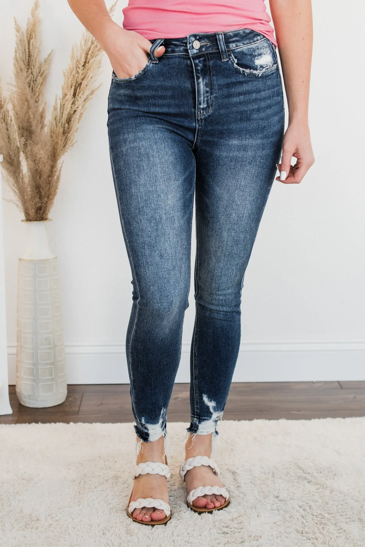 Vervet High-Rise Skinny Jeans- Esther Wash