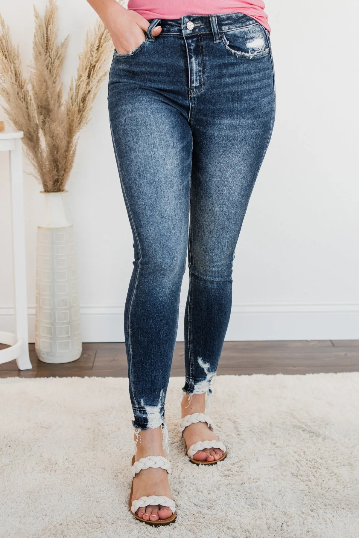 Vervet High-Rise Skinny Jeans- Esther Wash