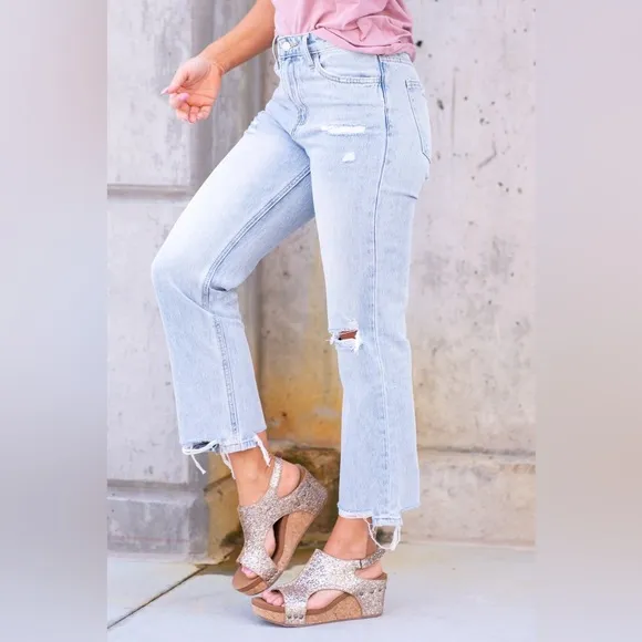 VERVET ONE LOVE 90S VINTAGE HIGH RISE RELAXED CROP